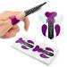 100Pcs Professional Stiletto Nail Forms Acrylic Curve Nails UV Gel Nail Extension Nail Art Guide Form Self-Adhesive Sticker HJ-NTF037 HJ-NTF037 100 Count (Pack of 1)