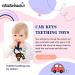BIGSPINACH Baby Teething Keys Toys Set - Gothic Car Key Baby Teether Combo for 6 to 12 Months Toddler (Black) - Buy Online on SooperMarket.com