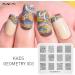 KADS 5pcs Nail Stamp Plates Set - Unique Irregular Geometry Patterns for Nails Art Stamping - Buy Online on SooperMarket.com