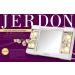 Jerdon Two-Sided Makeup Mirror with Lights - 3X Magnification, Glare-Free Lighting, White Base - Model J1010 - Buy Online on SooperMarket.com