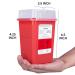 Sharps Container for Home Use and Professional 1 Quart (3-Pack) by Alcedo | Biohazard Needle and Syringe Disposal | Small Portable Container for Travel 1 Quart 3 - Buy Online on SooperMarket.com