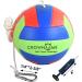 CROWN ME Glow in Dark Tetherball Ball Set - Includes Rope, Carabineer Hoop, Pump - Red/Green/Blue - 2 Needles - Buy Online on SooperMarket.com