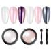 BORN PRETTY Chrome Powder Metallic Mirror Auroras Mermaid Pearl Pigment Powder Manicure Nail Art Decoration Sets 2 Boxes