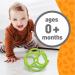 OgoBolli Teething Ring Tactile Sensory Ball Toy - Soft Non-Toxic Silicone - Green | Ages 3 Months - Buy Online on SooperMarket.com