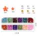 Flymind 3D Flower Nail Charms Set - Light Changing Acrylic Resin Flowers & Metal Caviar Beads for DIY Manicure Decoration | Includes Pickup Pencils & Tweezer - 36 Grids - Buy Online on SooperMarket.com