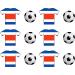 PRE-CUT Costa-Rica Football Edible Cupcake Toppers Cake Decorations World Cup 2022 Party - Buy Online on SooperMarket.com