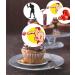 24 x Pre-Cut Boxing 4 Edible Stand up Wafer Paper Cupcake Toppers Cake Decorations Birthday Party Sport Martial Art - Buy Online on SooperMarket.com