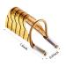 20 Reusable Nail Extension Forms - French Nail Tips for Manicure - Gold & Silver - Buy Online on SooperMarket.com