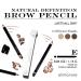Alima Pure Natural Definition Brow Pencil with Jojoba Oil - Brunette | Mineral Eyebrow Makeup .04 oz - Buy Online on SooperMarket.com