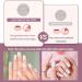 Beautfave Grey White Gel Nail Strips 16Pcs - Waterproof Adhesive Nail Wraps with File - UV/LED Lamp Required - Buy Online on SooperMarket.com