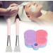 Silicone Cleansing Brush - Pink & Purple Dual-Sided Exfoliating Tool for Women | Gentle Skin Care & Deep Cleaning - Buy Online on SooperMarket.com