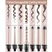 Ohuhu 7 in 1 Curling Wand Set with Interchangeable Ceramic Barrels and Heat Protective Glove - Dual Voltage Hair Curler in Rose Gold | Mother's Day Gift - Buy Online on SooperMarket.com