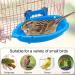Mygeromon Bird Bath for Cage - Hanging Small Tub for Parrot, Parakeets, Canary, Budgerigar Shower - Blue - Buy Online on SooperMarket.com