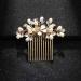 Runmi Bride Wedding Hair Combs Gold Headpieces Pearl Bridal Hair Accessories Leaf Hair Piece for Women and Girls (Gold) - Buy Online on SooperMarket.com