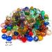 Meschett 50PCS Mini Glass Gems Mixed Colour Mancala Stones - Home Decorative Art Craft Vase Filler - 0.5-0.7 Inch Mix - Buy Online on SooperMarket.com