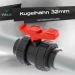 Buy VIALIA PVC Kugelhahn 32mm | Double Union Shut-Off Tap for Pool & Pond | Durable Adhesive Muffles for PVC Pipes - Buy Online on SooperMarket.com