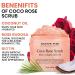 Majestic Pure Coco Rose Scrub with Biotin, Collagen, Stem Cell & Coconut Oil - Exfoliating Body Scrub for Men & Women - 10 oz - Buy Online on SooperMarket.com