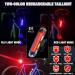 Victagen 6 LED Bike Light 5000 Lumens | Super Bright Front Headlight for Night Riding | Waterproof & Rechargeable | High/Low Beam | Includes Taillights - Buy Online on SooperMarket.com