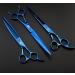 8 inch Purple Dragon 3 in 1 Professional Pet Grooming Thinning Scissors - Upward Curved Shears - Dog Hair Cutting Scissor in Blue - Buy Online on SooperMarket.com