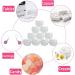 Alledomain 20 Pieces Empty Clear Makeup Sample Pots with 3 Mini Spatula Plastic Refillable Travel Container Jars with Lids and Inner Liners for Cosmetic Creams Lotions Beauty (5g / 10g / 20g / 30g) - Buy Online on SooperMarket.com