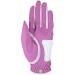 Zero Friction Ladies Compression-Fit Synthetic Golf Glove 2 Pack Includes free tee pack Universal-Fit - White-Lavender - Buy Online on SooperMarket.com