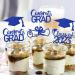 JINGLING Graduation Cake Toppers 24 Piece Graduation Cupcake Toppers Glitter Class of 2023 Graduation Caps Cupcake Picks for Party Cake Decorations Blue - Buy Online on SooperMarket.com