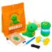 The Woobles Beginners Crochet Kit with Easy Peasy Yarn as seen on Shark Tank - Crochet Kit for Beginners with Step-by-Step Video Tutorials - Fred The Dinosaur