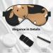 SSIMOO Brown Goat Soft Sleep Eye Mask - Breathable Eye Patch for Women | Ideal for Travel & Relaxation - Buy Online on SooperMarket.com
