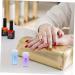 AOKWAWALIY 2 Sets Nail Stamp Nail Kits Girl Nail Art Printing Accessory Nail Art Stencils Nail Accessories Nail Pattern Printing Stamper Silica Gel Scraping Board Fully Transparent 6.5X3X3CM Purple Blue - Buy Online on SooperMarket.com