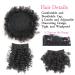Allyreetress Afro Puff Drawstring Ponytail with Bangs - Short Kinky Curly Bun for Black Women - 3 Piece Set in 1B-Black - Buy Online on SooperMarket.com