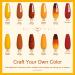 Lavender Violets 14g x 6 Colors Acrylic Dip Powder Set - Winter Colours Nail Art Manicure with Glitter J206 Amber - Buy Online on SooperMarket.com