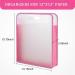 Caydo Pink Scrapbook Paper Storage Organizer for 12x12 Sheets with Transparent Handle - Buy Online on SooperMarket.com