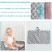 Portable Changing Mat | Baby Foldable Travel Pad 60cm x 35cm | Waterproof Nappy Change Mat for Home & Travel - Grey - Buy Online on SooperMarket.com