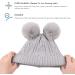 XIAOHAWANG Warm Kids Beanie | Winter Knitted Baby Hat for Boys Girls | Gray, 2-6 Years - Buy Online on SooperMarket.com