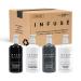 | Infuse Lavender Mint Spa Collection Amenities Set 10.14 oz. Pumps (1 of Each) Shampoo Conditioner Hand/Body Wash and Lotion