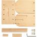 Hand U Journey Wood Spools Holder | 3-Thread Beech Rack Organizer for Macrame, Weaving, Sewing & Yarn - Buy Online on SooperMarket.com