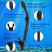 PIYAZI Adult Snorkel Set - Panoramic Wide View Mask, Anti-Fog Glass, Full Dry Top Snorkel - Perfect for Scuba Diving and Swimming - Includes Travel Bag and Ear Plug - Black - Buy Online on SooperMarket.com