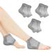 3 Pairs Set Special Care Heel Socks: Moisturizing Crack Treating Toeless for Female Feet (Grey)