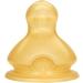 NUK First Choice+ Latex Baby Bottle Teat 6-18 Months - Large Feed Hole Anti-Colic, 2-Pack Yellow - Buy Online on SooperMarket.com