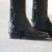 Horze Kids Leather Half Chaps - Elastic Black Small | Lightweight Equestrian Gear - Buy Online on SooperMarket.com