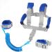 Baby Anti Lost Wrist Link -Anti Lost Backpack Leash Baby Leash Safety Walking Leash Wrist Link with Upgraded Safety Locks for Kids Toddler Leash Anti Lost (2 in 1 Dark Blue 8.2 Foot)