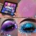 Yeweian Purple Blue Eyeshadow Palette - 16 Glitter Matte Shades, Waterproof Korean Makeup - Buy Online on SooperMarket.com