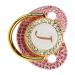 Gold Baby Pacifier Set - Rhinestone Covered Lightweight Pacifier for 6-18 Months (Letter J) | Perfect for Home Use - Buy Online on SooperMarket.com