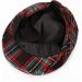 Mint Green Baby Flat Cap | Vintage Drivers Hat | Breathable & Soft | Age 0-8 Years | 1-2 Years | Black Plaid - Buy Online on SooperMarket.com