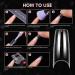 Makartt Half Cover French Nail Tips - 500 Clear Acrylic Fake Nails for Women - Medium Press On Nails - Soak Off False Nails - 10 Sizes for Nail Salons and DIY Nail Art - Buy Online on SooperMarket.com