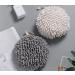 Sophie & Panda Fuzzy Ball Towel Set - White & Gray | Pack of 2 Decorative Bathroom Towels for Instant Hand Drying - Buy Online on SooperMarket.com