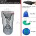 Drasry Portable Crab Trap Bait Net 23.6in x 11.8in - Collapsible Fishing Trap for Lobster, Crawfish, Shrimp - Black, 1 PCS - Buy Online on SooperMarket.com