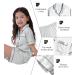 SWOMOG Kids Silk Pyjamas Set | Short Sleeve Satin PJs for Girls Boys | Button-Down Silky Nightwear for Children and Teens | Gray, Ages 4-5 - Buy Online on SooperMarket.com