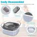UPSKY 70oz No Spill Dog Water Bowl - Large Capacity Slow Feeder & Transparent Dispenser for Dogs and Cats - Travel-Friendly Design - Grey - Buy Online on SooperMarket.com