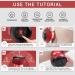 Electric Cupping Set with 12 Modes for Neck, Shoulder, and Back Massage - Red - Buy Online on SooperMarket.com